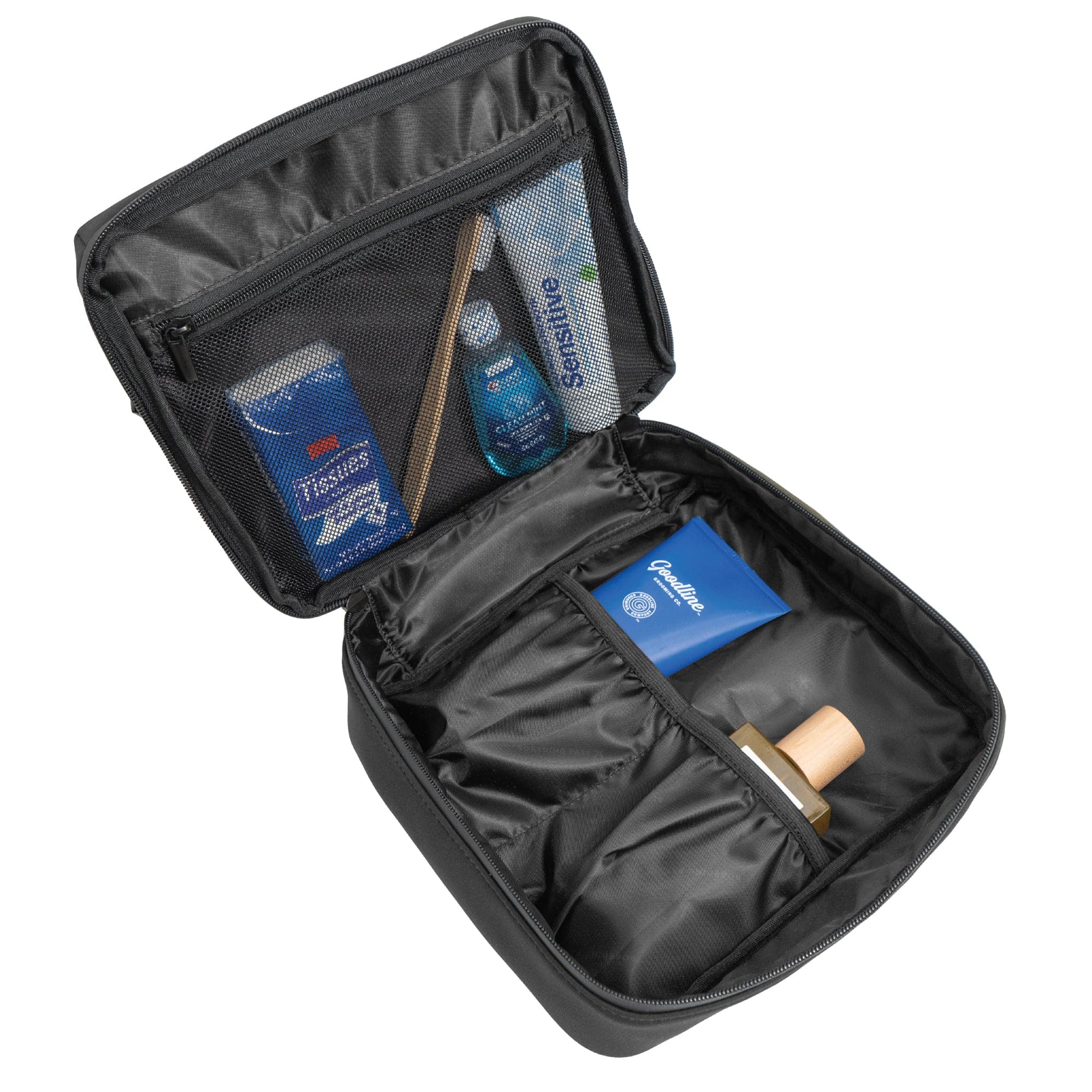 The Callisto Neoprene Toiletry Case- Black