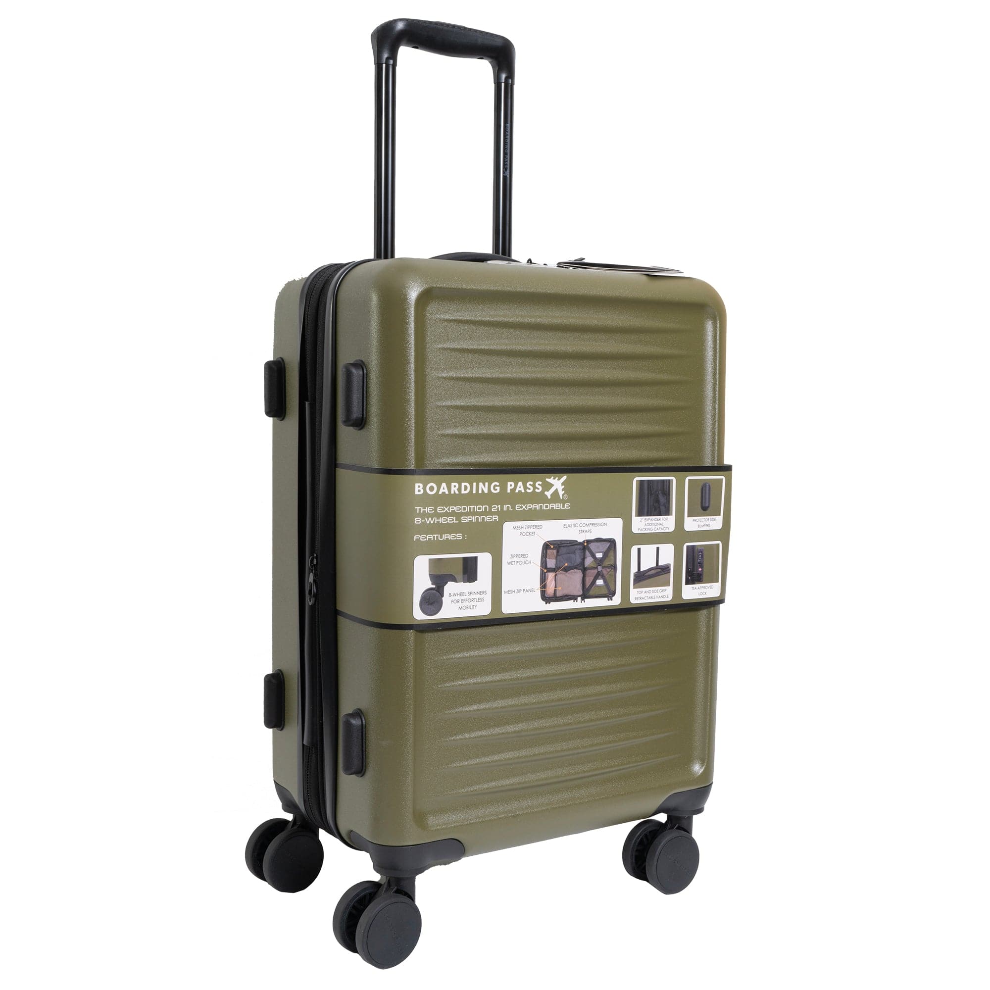 The Expedition Carry On Luggage & Duffle Set- Olive