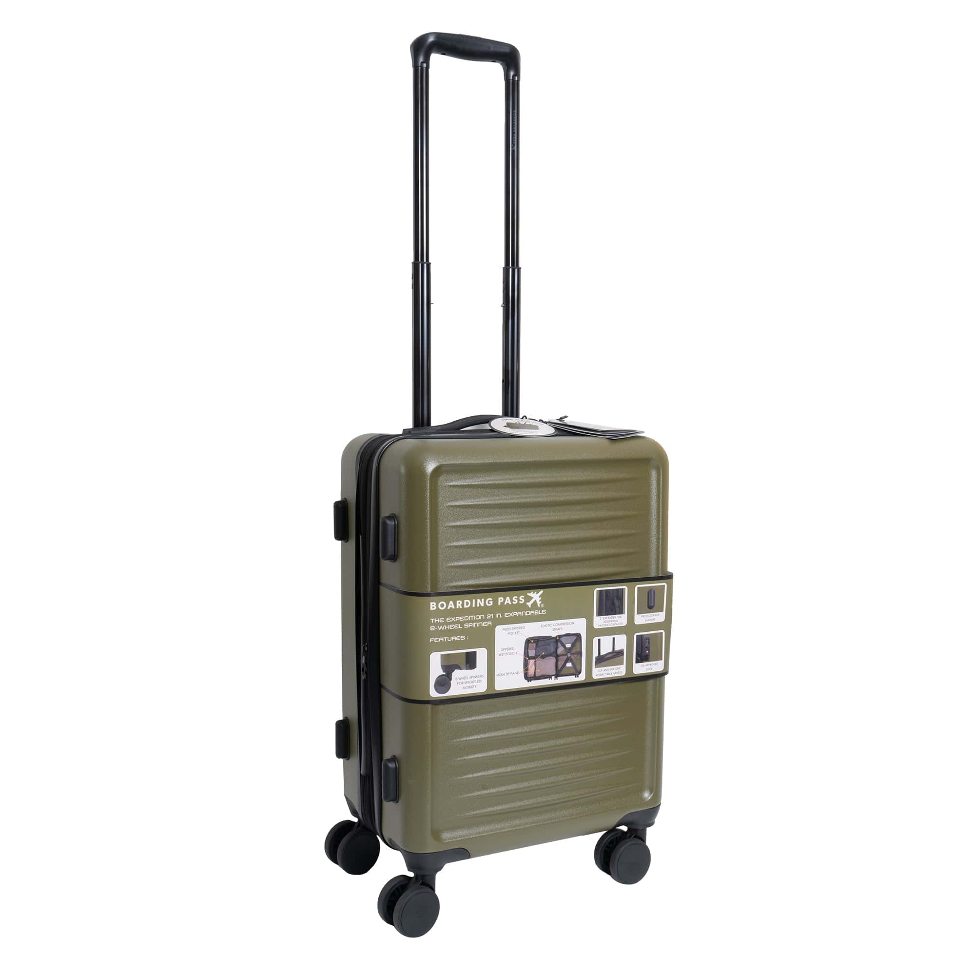 The Expedition Carry On Luggage & Duffle Set- Olive