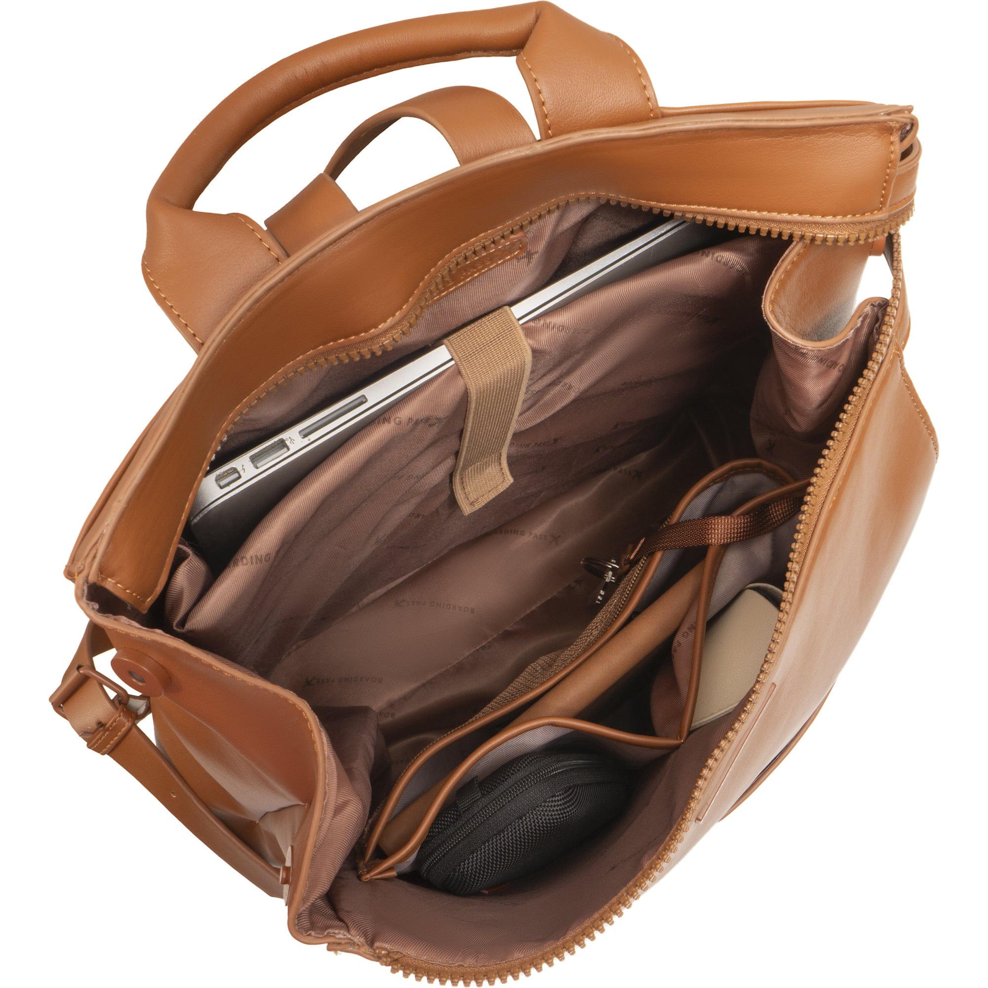The Verona Vegan Vachetta Leather Square Backpack