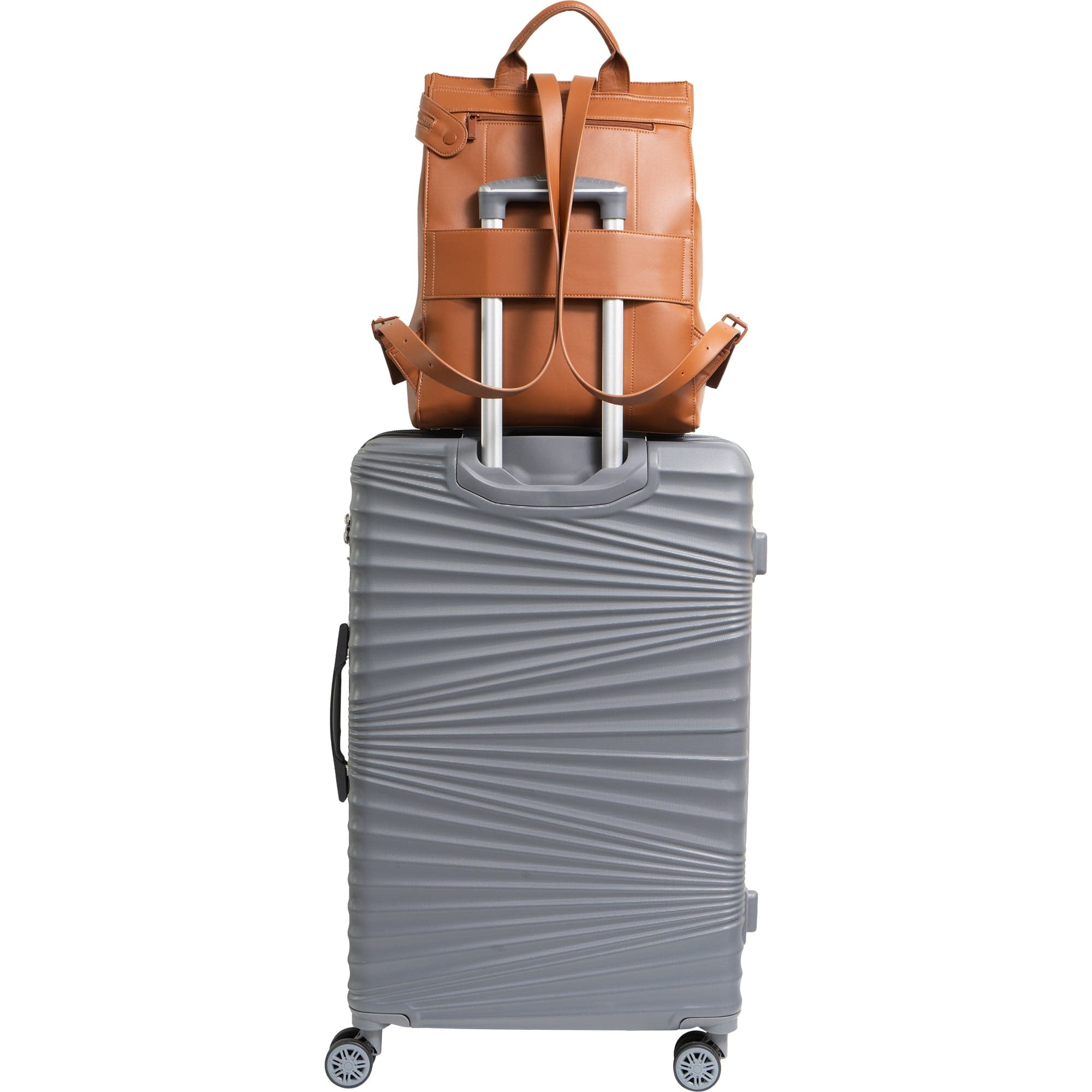 The Verona Vegan Vachetta Leather Square Backpack