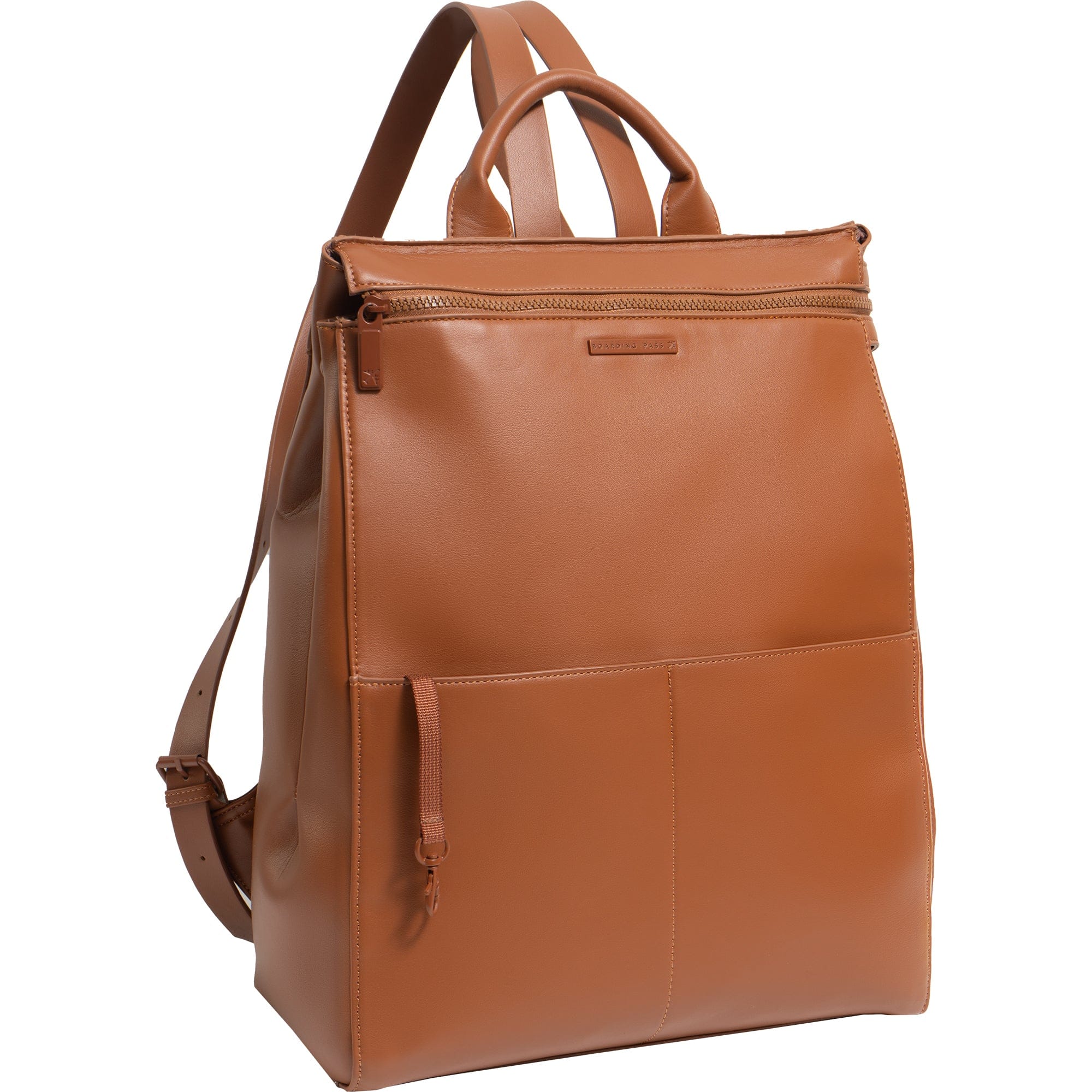 The Verona Vegan Vachetta Leather Square Backpack