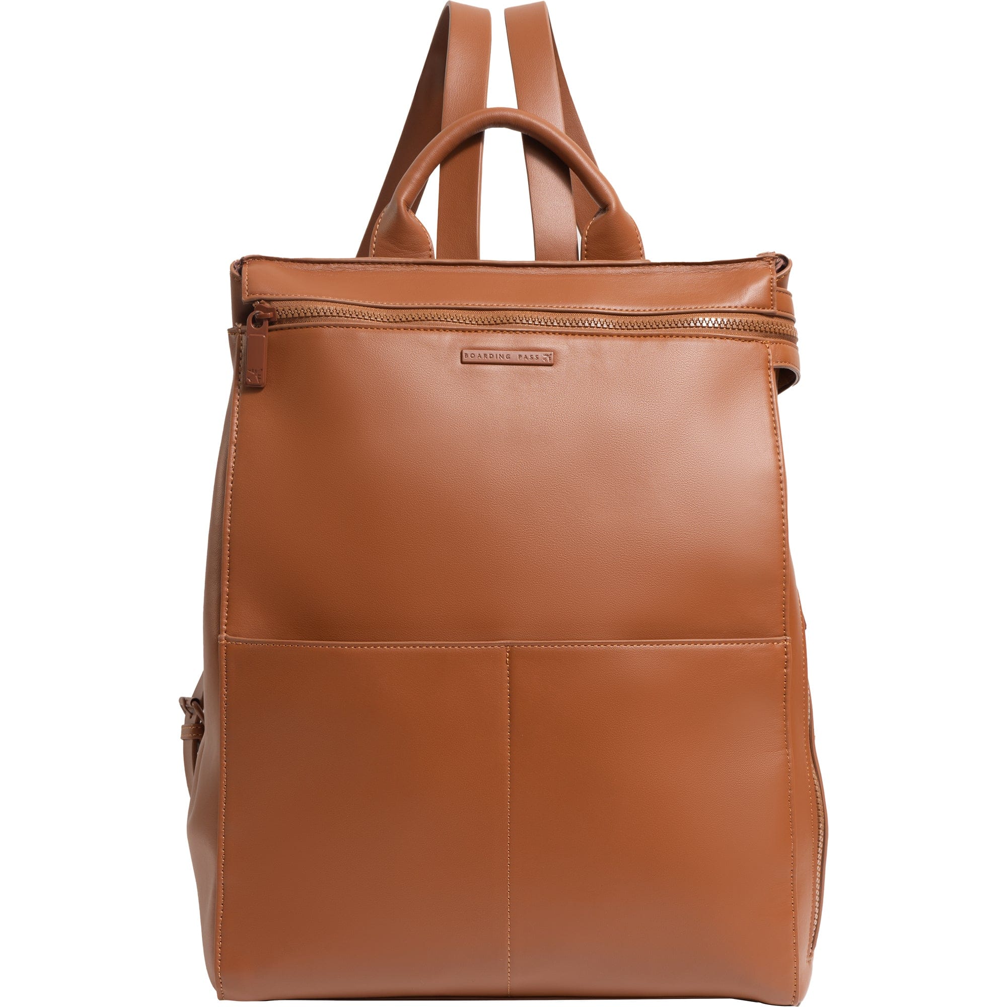 The Verona Vegan Vachetta Leather Square Backpack