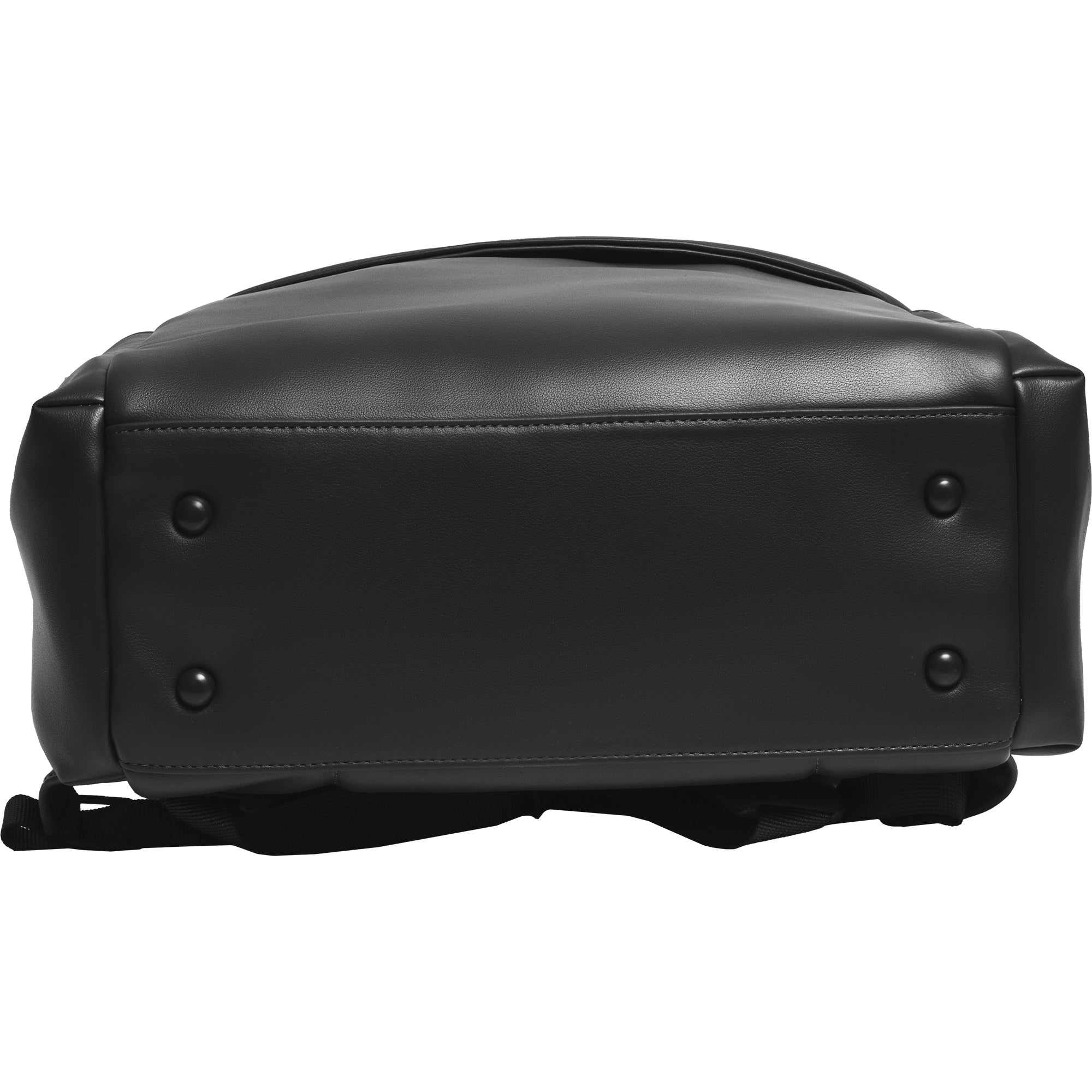 The Verona Vegan Vachetta Leather Backpack- Black