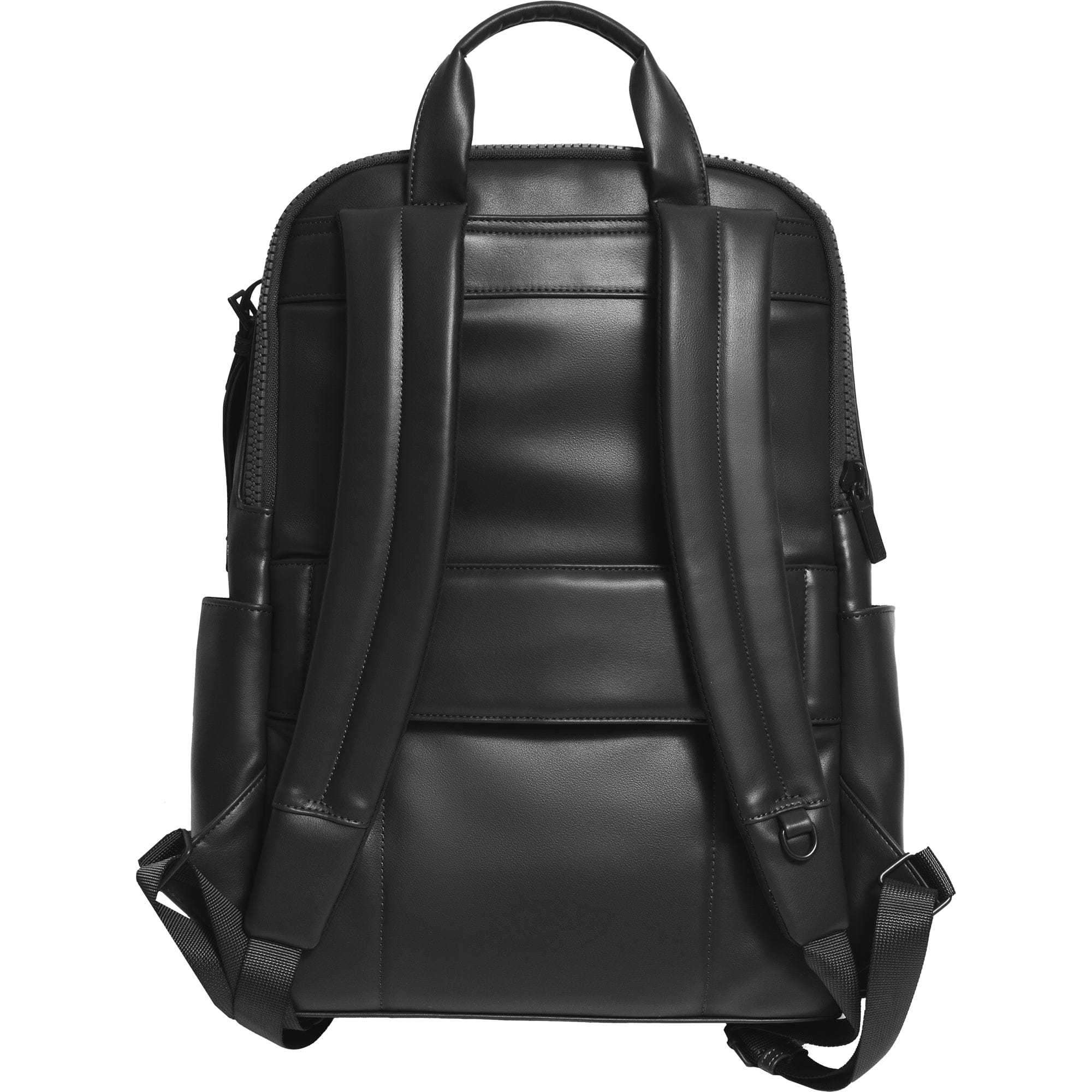 The Verona Vegan Vachetta Leather Backpack- Black