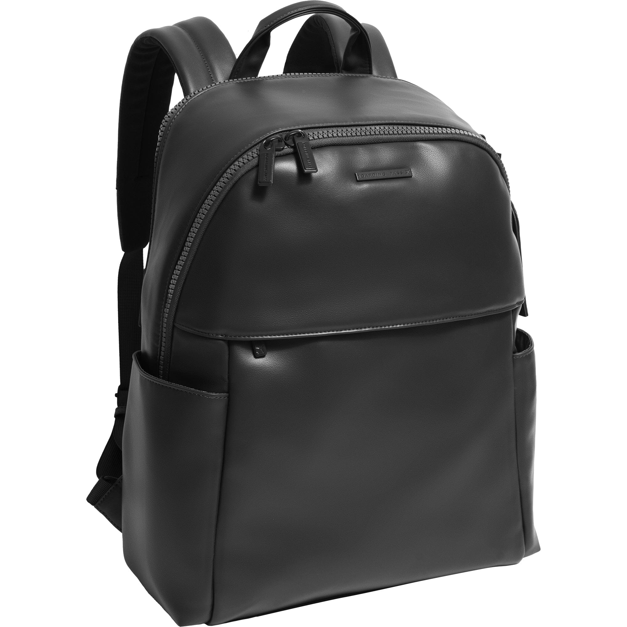 black leather ladies backpack The Verona Vegan Vachetta Leather Backpack- Black