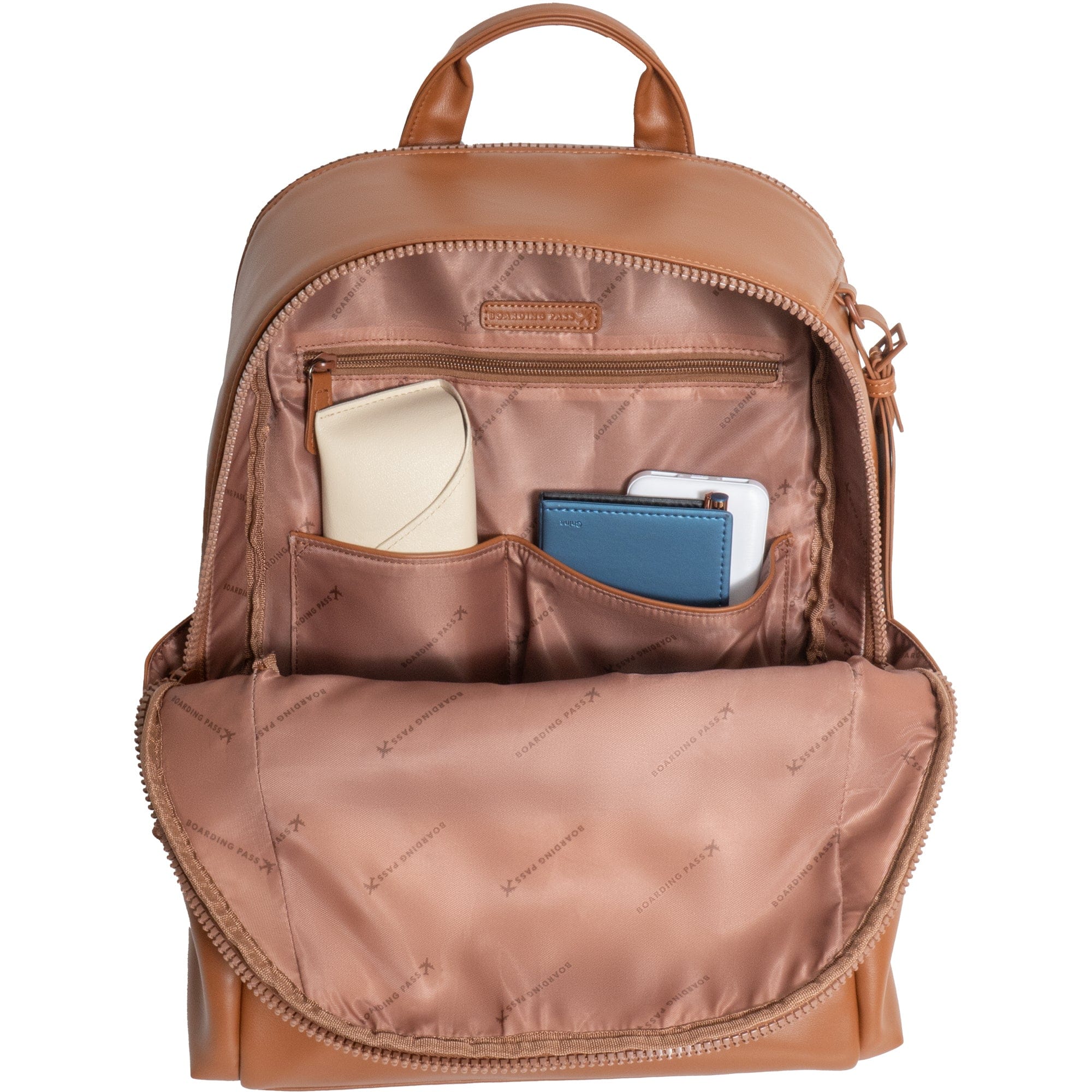 The Verona Vegan Vachetta Leather Backpack- Cognac