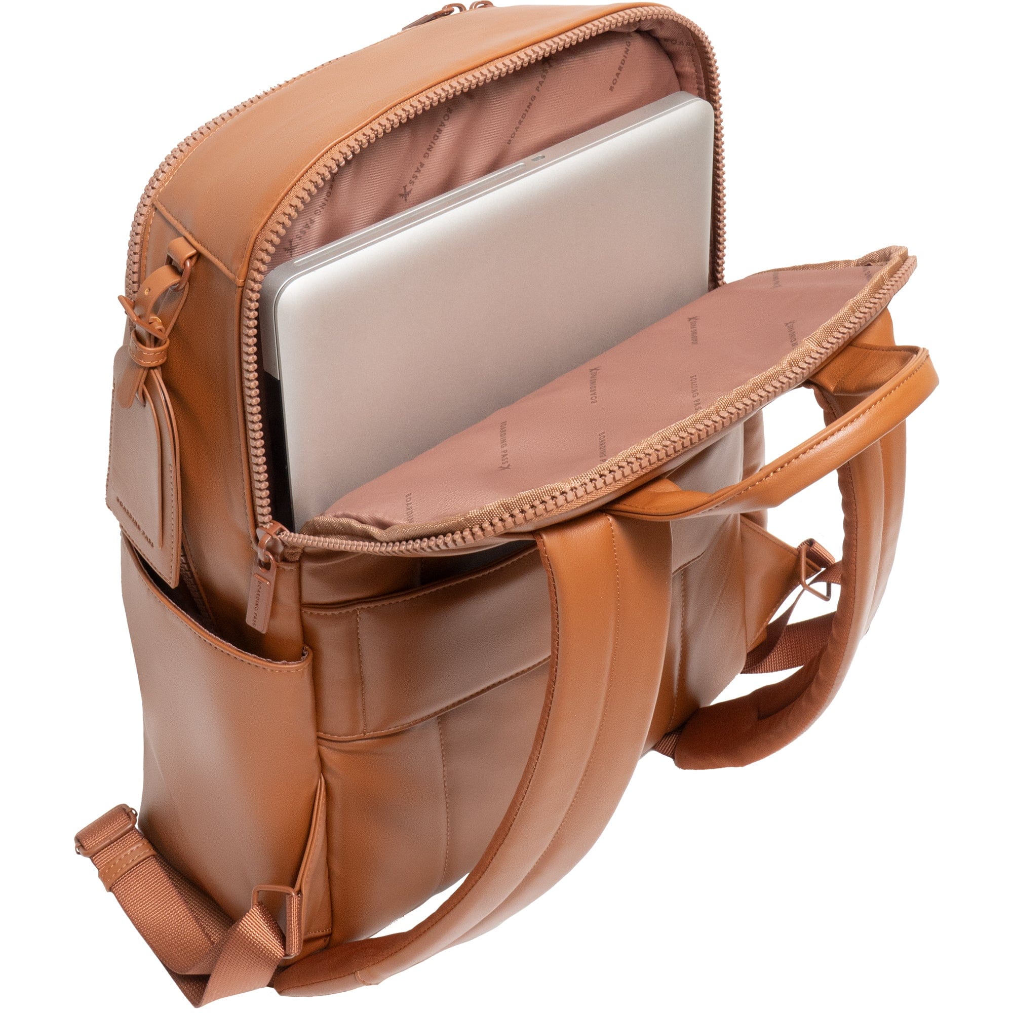 The Verona Vegan Vachetta Leather Backpack- Cognac