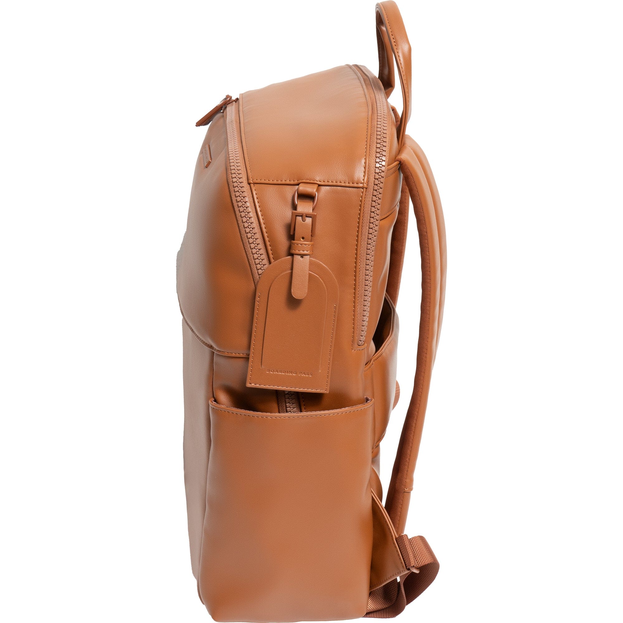 The Verona Vegan Vachetta Leather Backpack- Cognac
