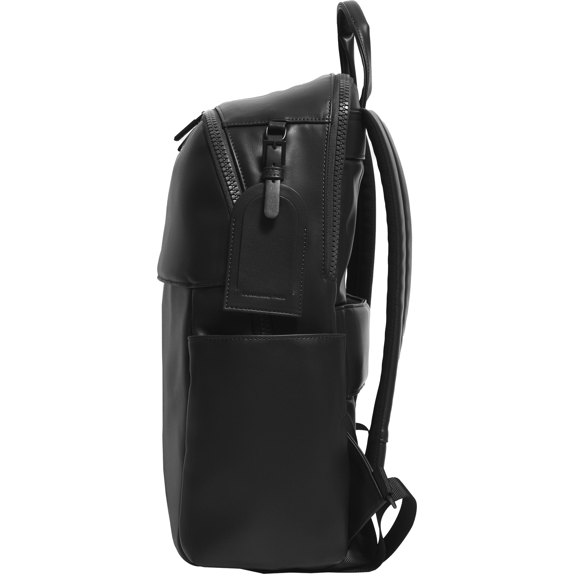 The Verona Vegan Vachetta Leather Backpack- Black