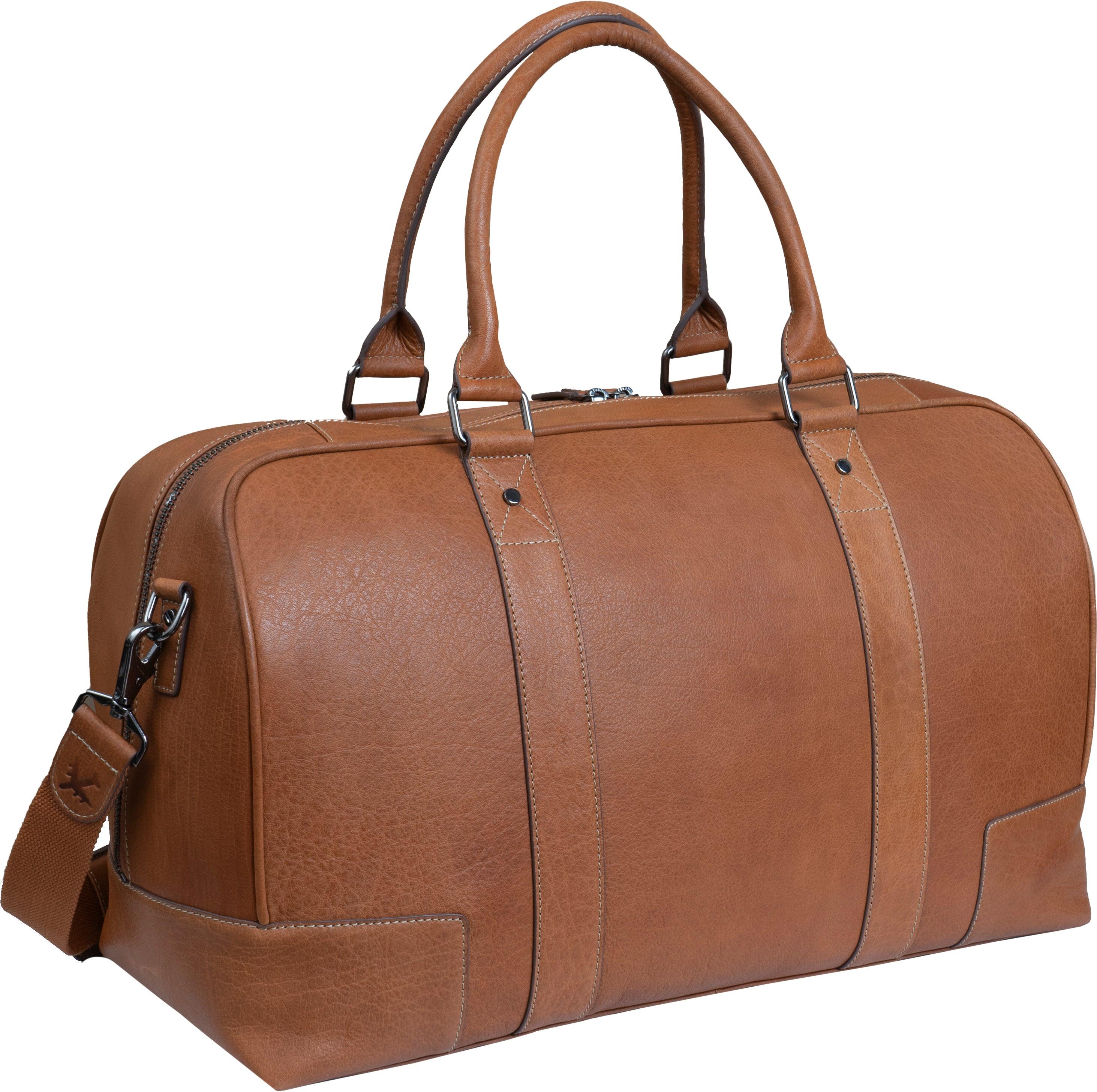 The Navigator 21" Veg-Tanned Genuine Leather Weekender - British Tan