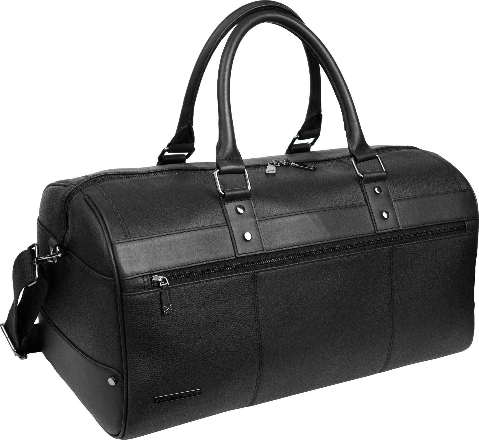 The Gotham 20" Genuine Pebble Grain Weekender - Black