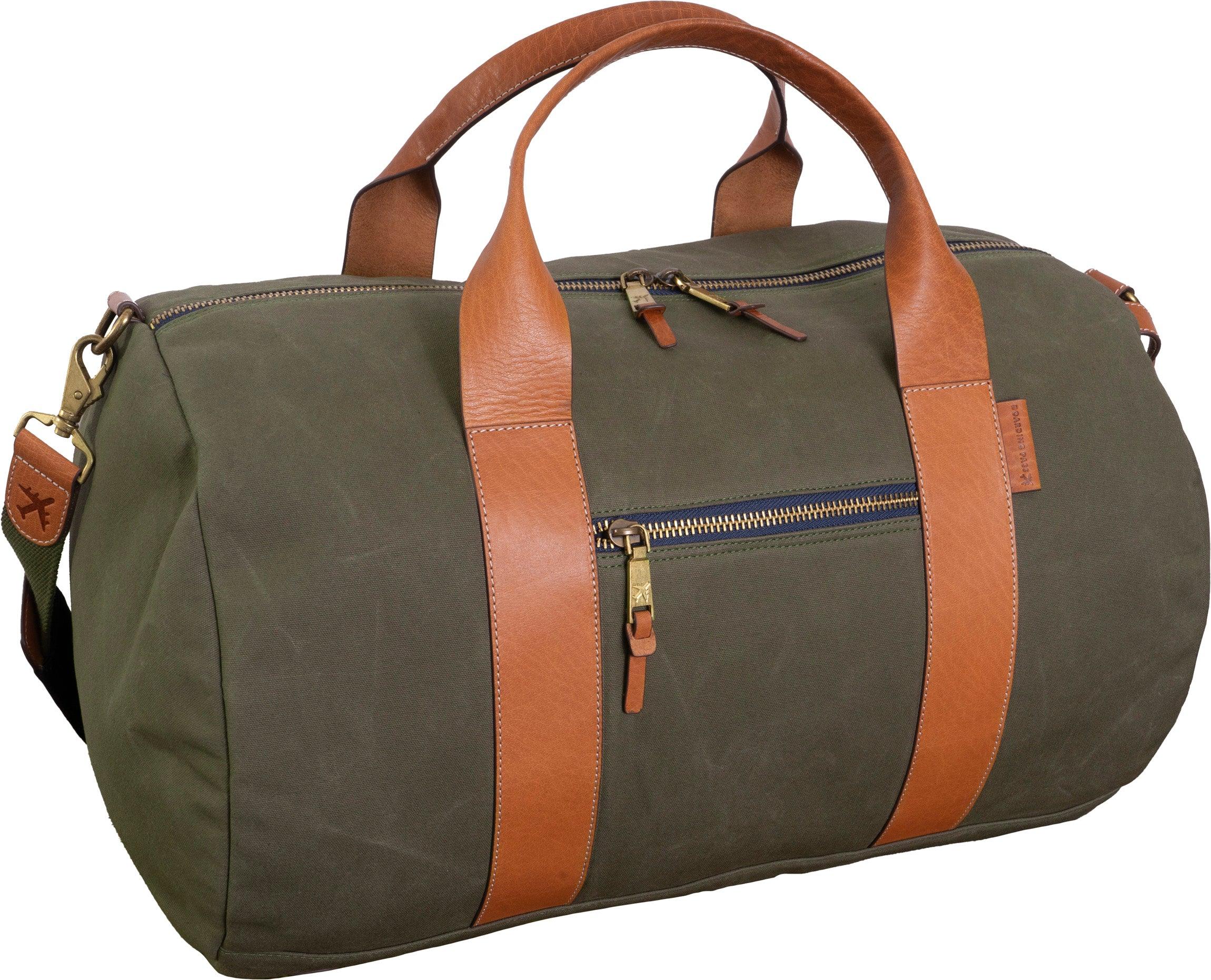 Boarding Pass Voyager 21 Waxed Canvas Duffel Olive