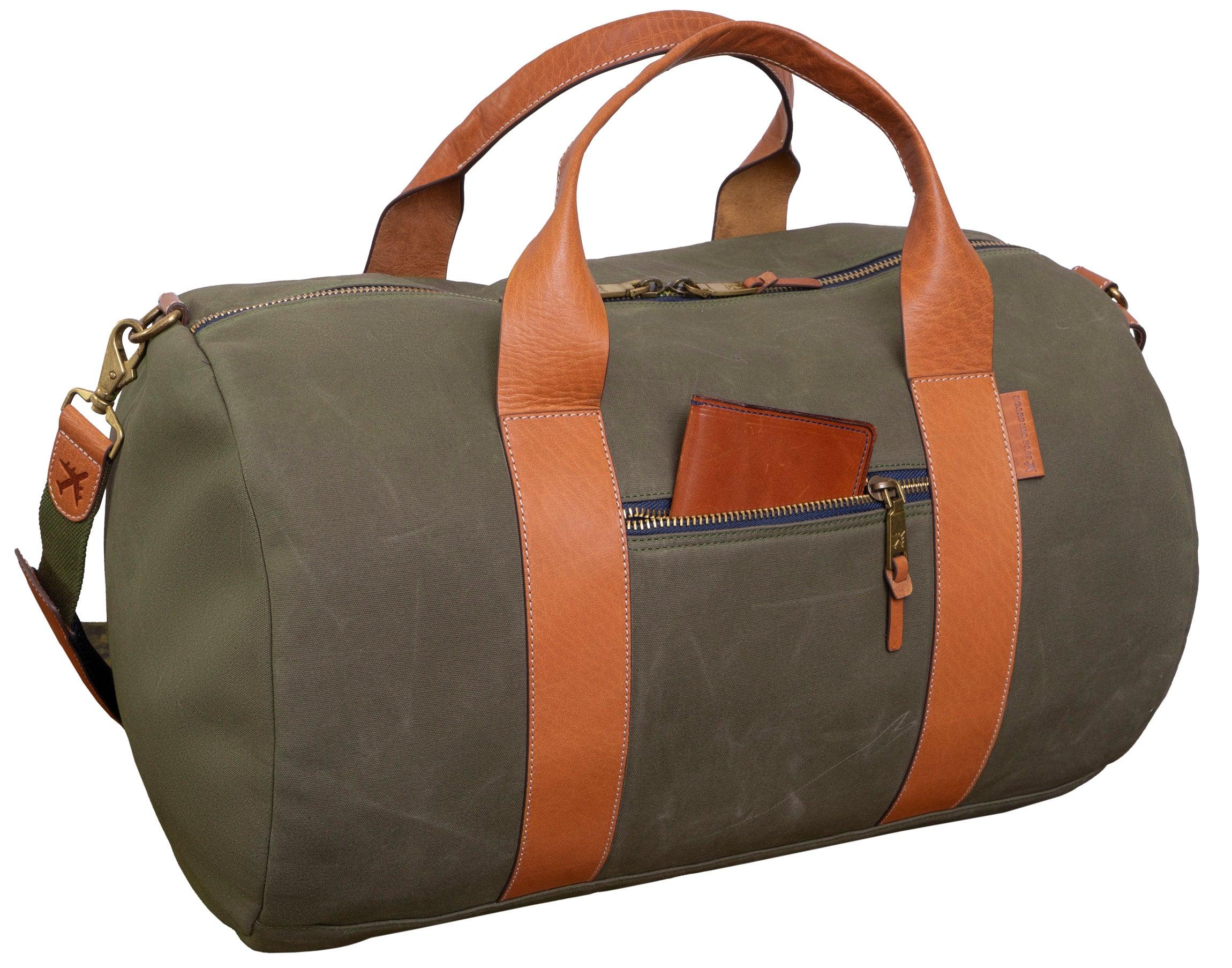 Voyager 21 Waxed Canvas Duffel Olive