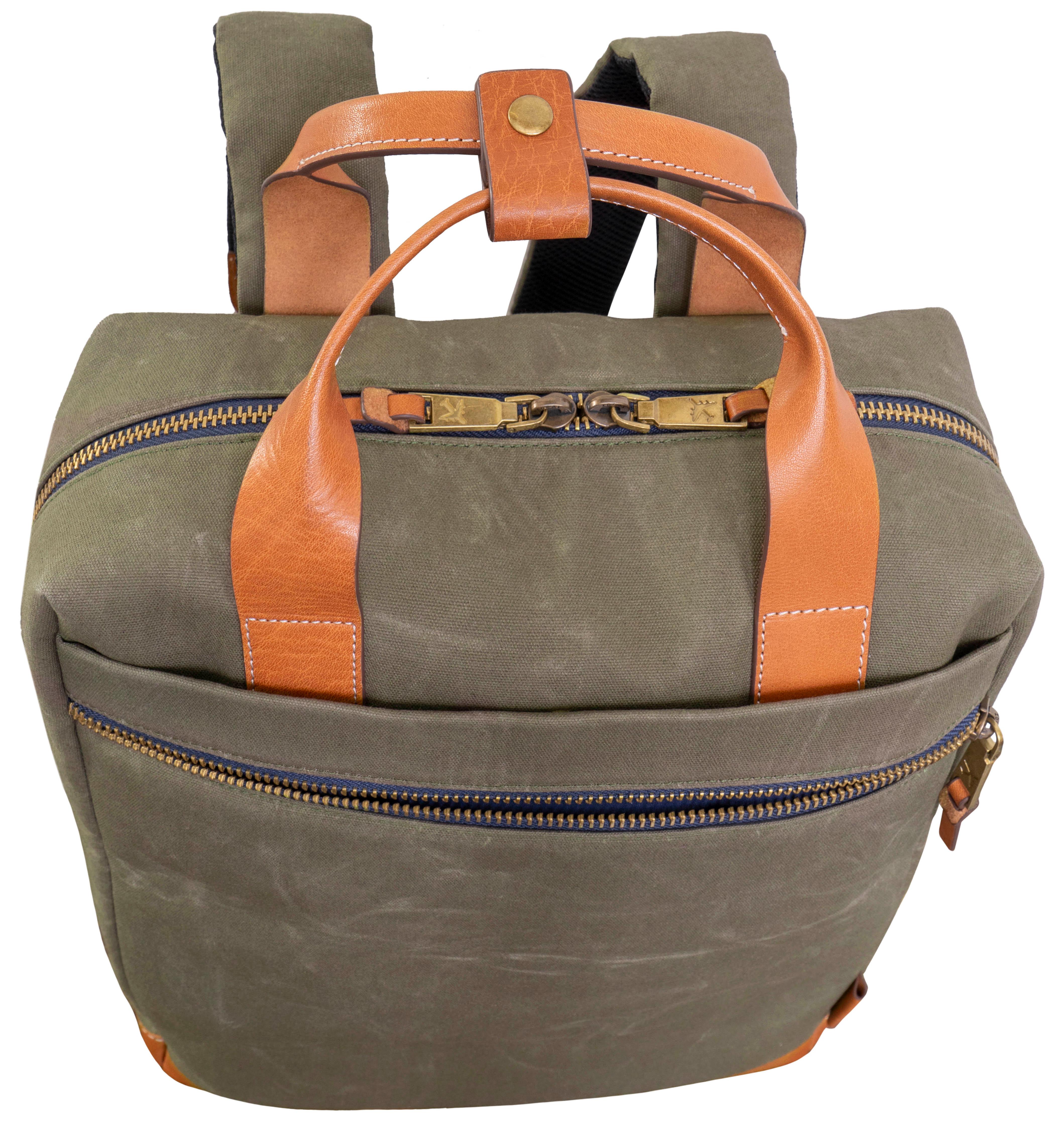 Boarding Pass The Voyager Waxed Canvas Travel Backpack