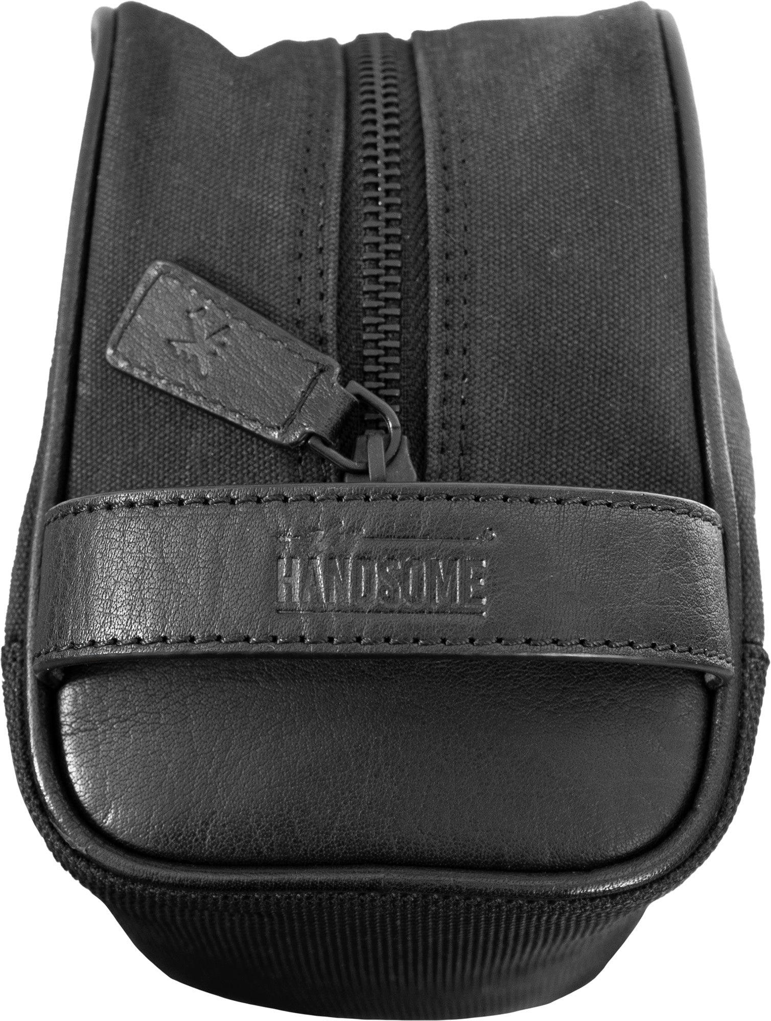 Hey Handsome Waxed Canvas Dopp Kit - Black