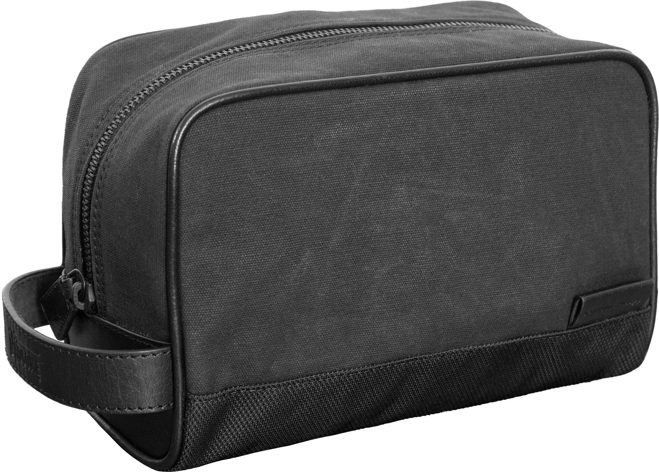 Hey Handsome Waxed Canvas Dopp Kit - Black