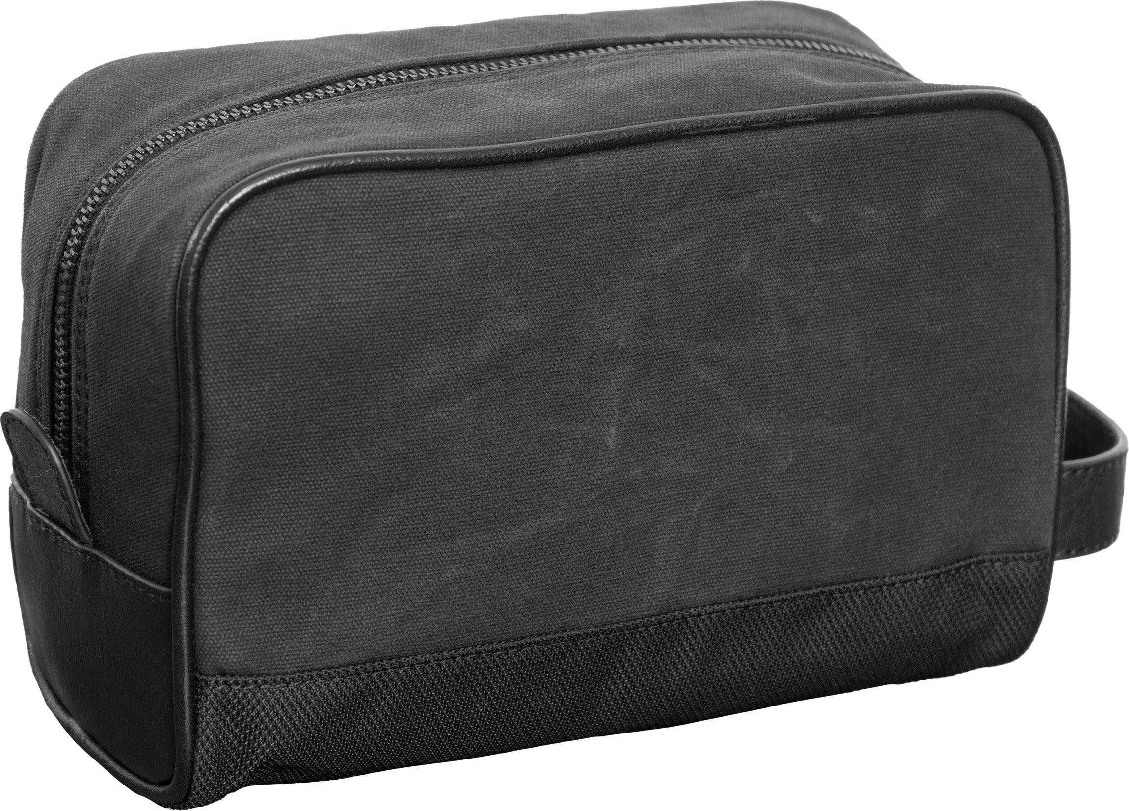 Hey Handsome Waxed Canvas Dopp Kit - Black