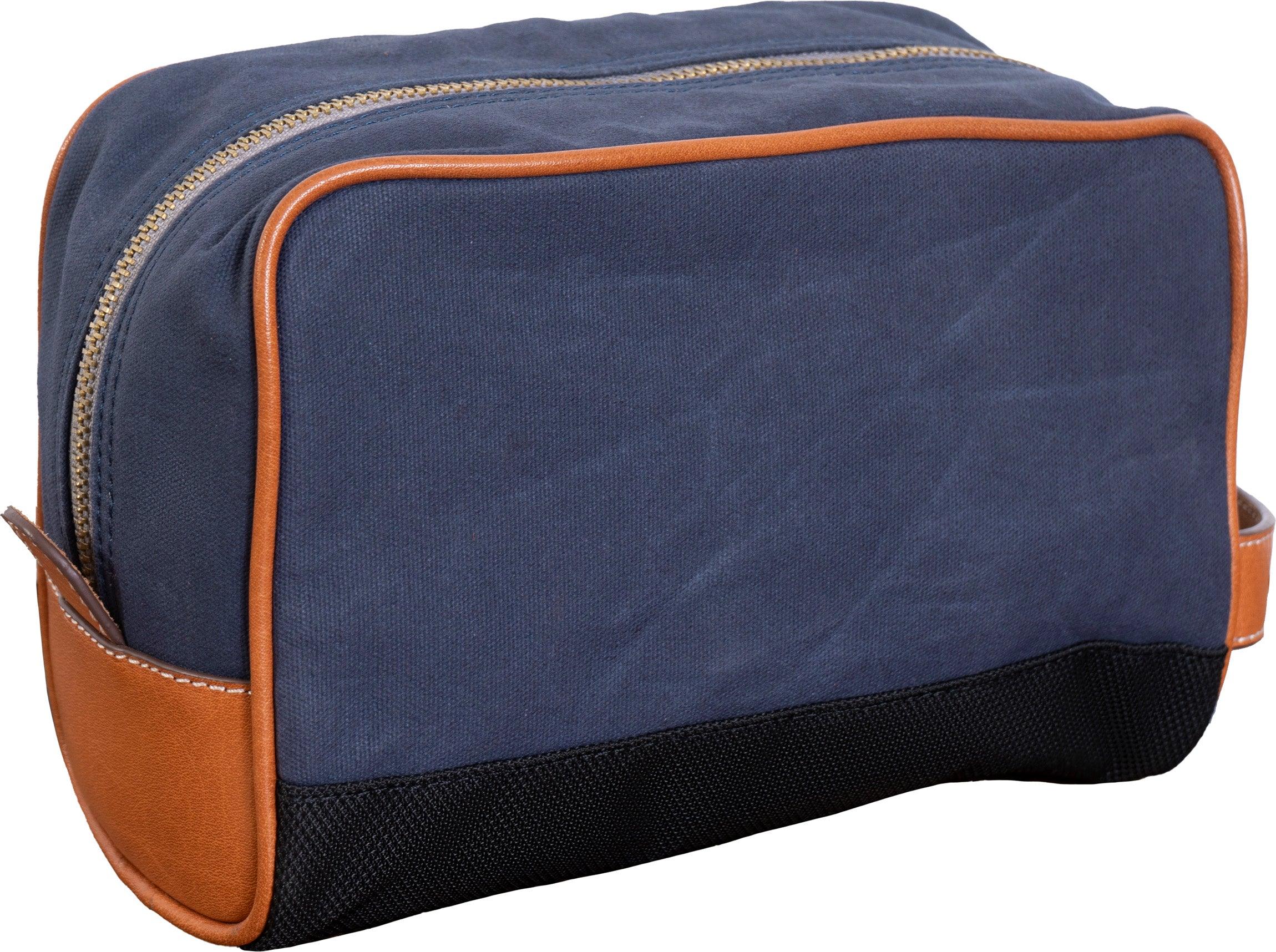 Hey Handsome Waxed Canvas Dopp Kit - Navy