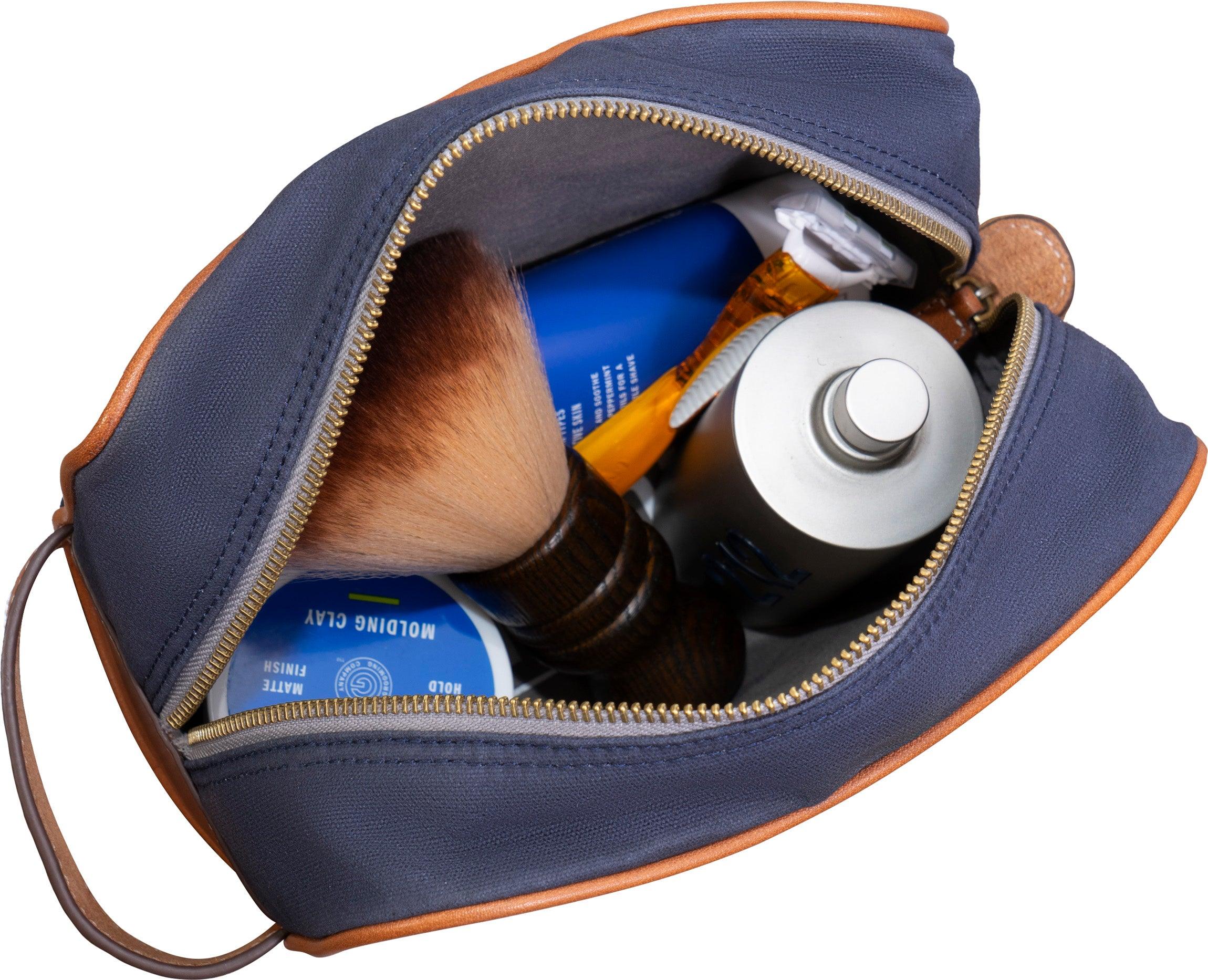 Hey Handsome Waxed Canvas Dopp Kit - Navy