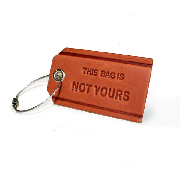 Luggage Tags: Oxblood Leather Tag